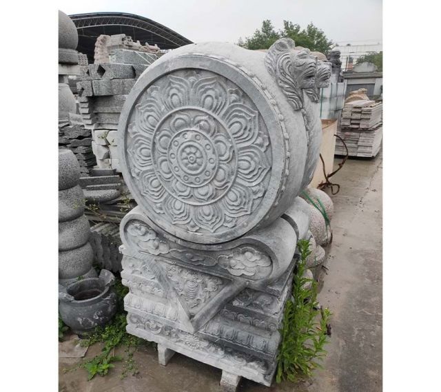 莲花狮子头石鼓